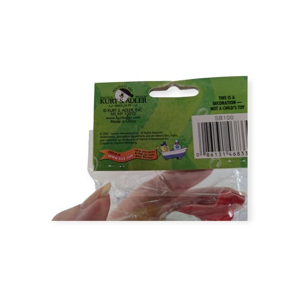 2002 Spongebob Squarpants Nickelodeon Christmas Ornament Sealed - Picture 7 of 7